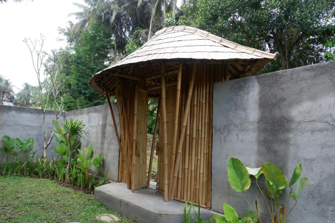 Bamboo A-frame hut